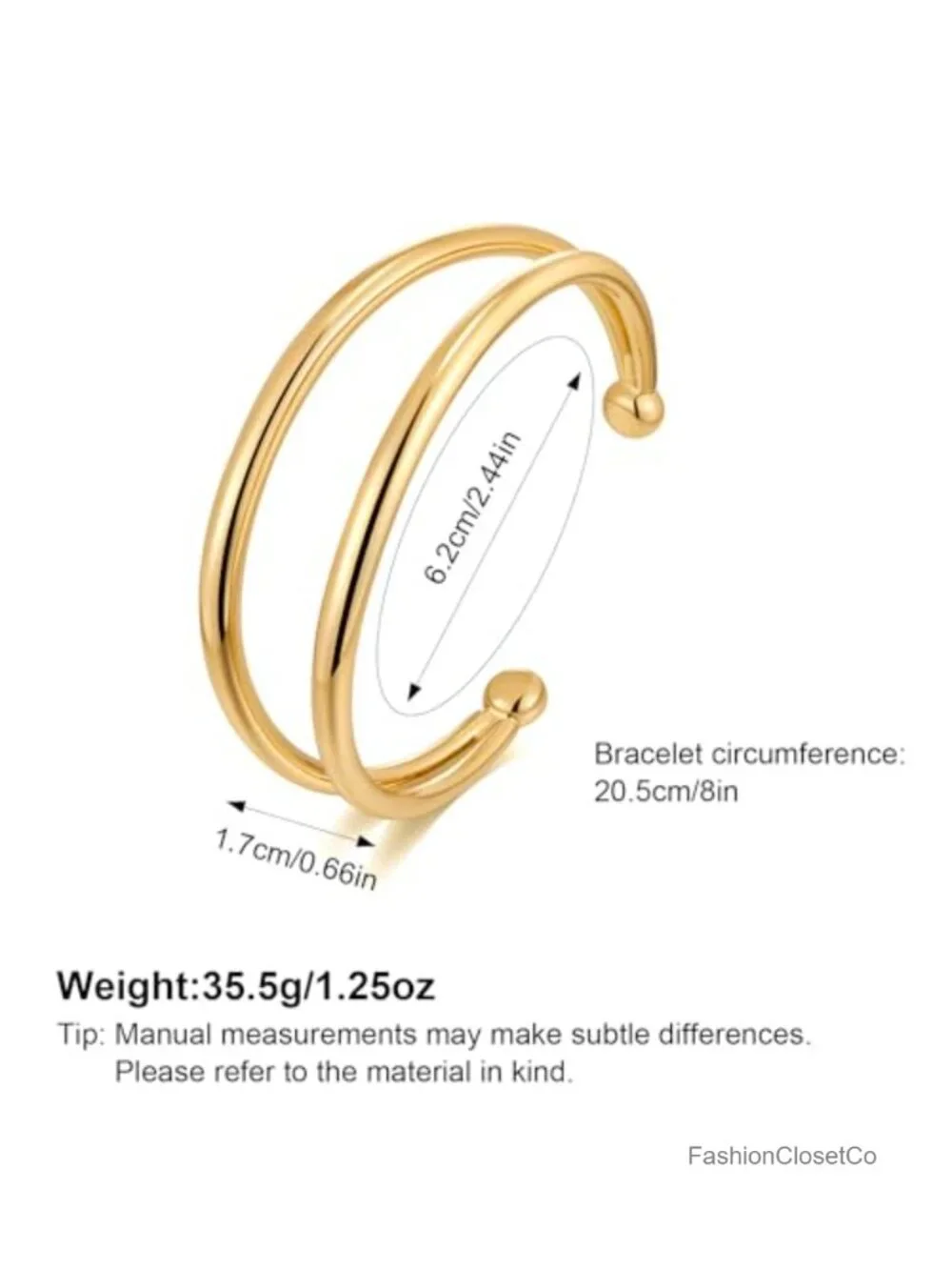 Gold Vintage Open Cuff Bracelet Women Bangle Boho Jewelry Brass